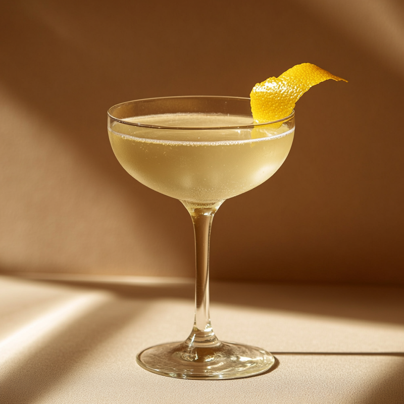 A photo of the Absinthe Martini Twist cocktail containing Beefeater London Dry Gin, Noilly Prat Dry Vermouth, Giffard Triple Sec, Pernod Absinthe in a Coupe.