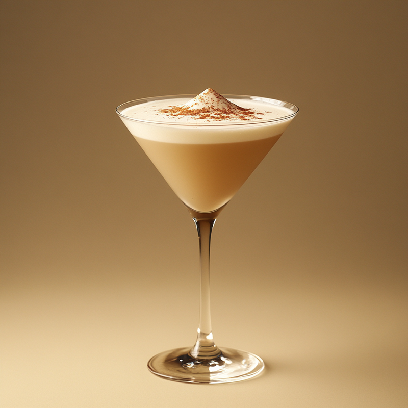 A photo of the Rum Dreamer cocktail containing Appleton Estate 8 Year Old Reserve Rum, Grand Marnier, Single cream / half-and-half, Milk in a Martini.