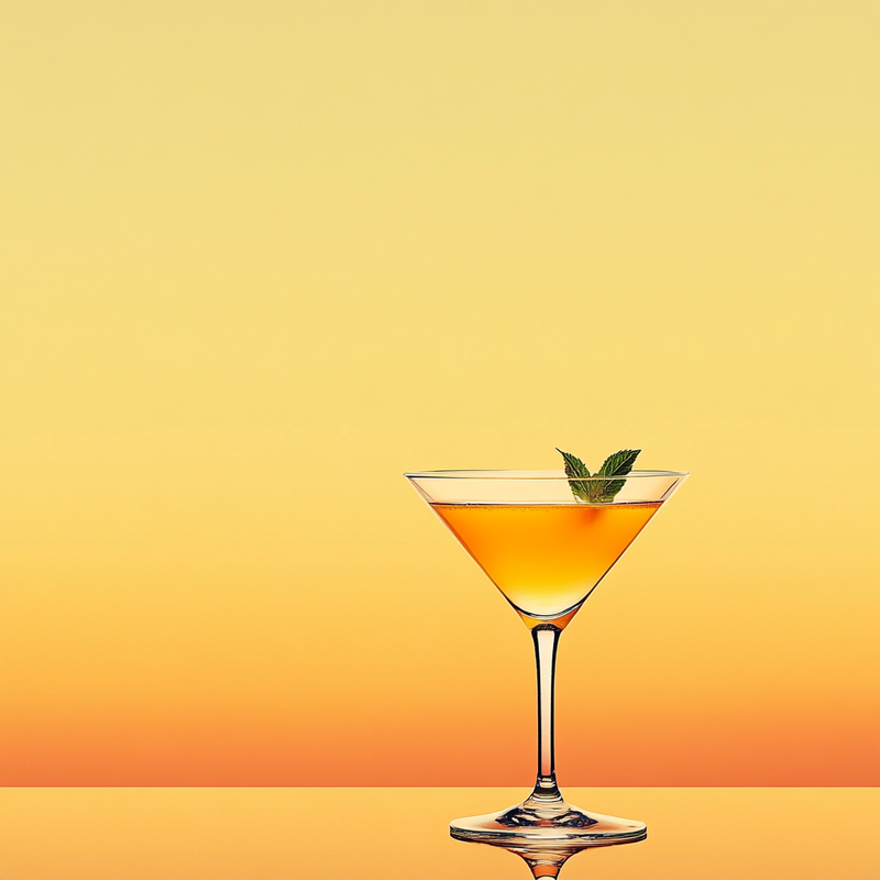 A photo of the Widow's Kiss cocktail containing Roger Groult 3 Year Reserve Pays D'Auge Calvados, Bénédictine D.O.M. Liqueur, Chartreuse Yellow, Angostura Aromatic Bitters in a Martini.