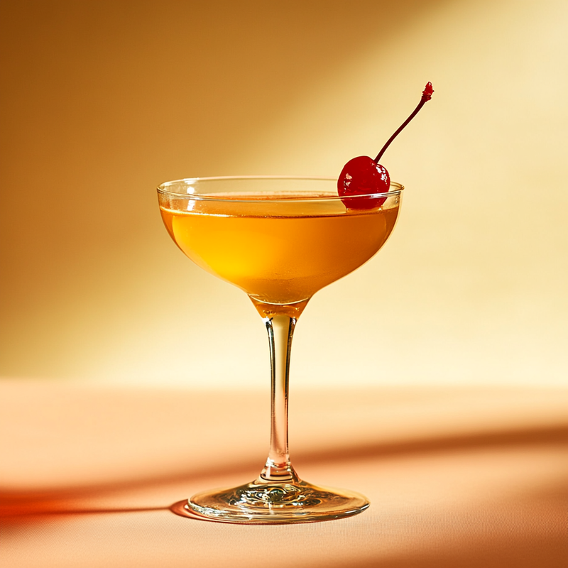 A photo of the Mandarine Avenue cocktail containing Willett Family Estate Bottled 4 Year Rye, Martini & Rossi Rosso Sweet Vermouth, Mandarine Napoleon Liqueur, Amaro Averna in a Coupe.