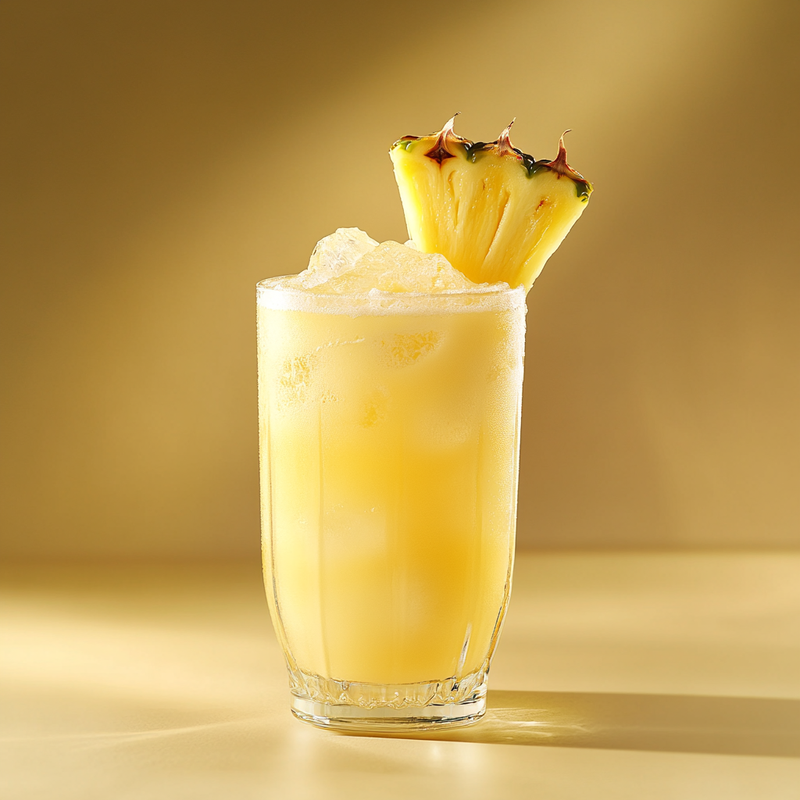 A photo of the Joan Bennett cocktail containing Planteray 3 Stars White Rum, Giffard Crème de Violette Liqueur, Fresh pressed pineapple juice in a Collins.