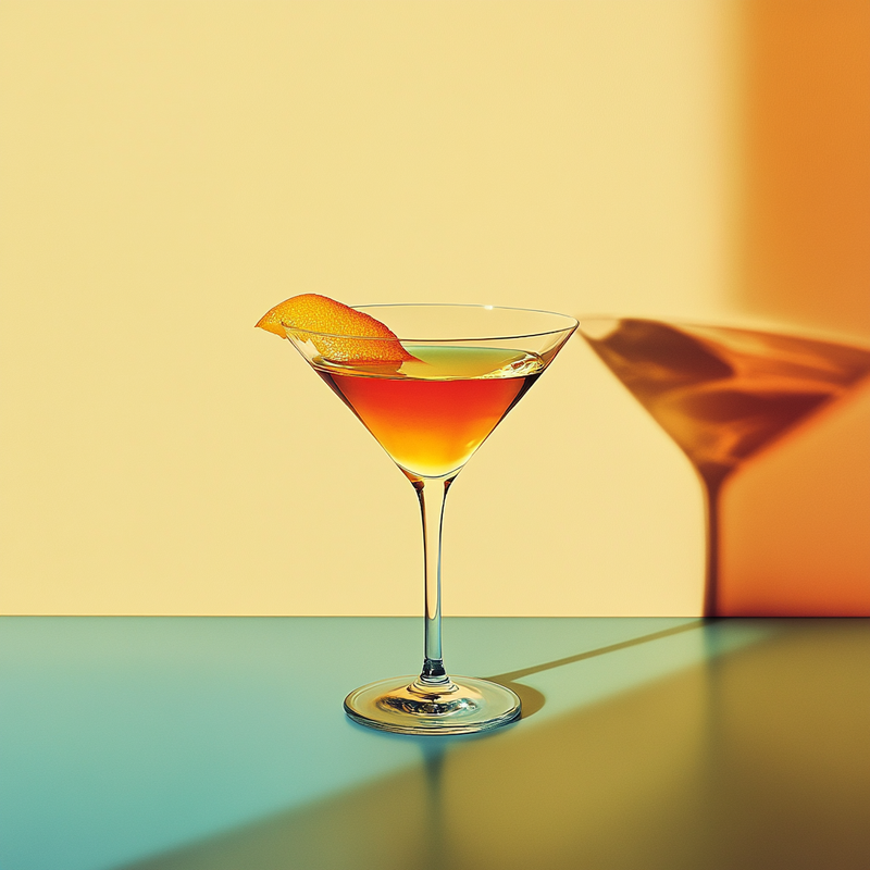 A photo of the Chrysanthemum cocktail containing Noilly Prat Dry Vermouth, Bénédictine D.O.M. Liqueur, Pernod Absinthe in a Martini.