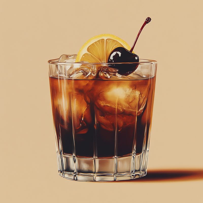 A photo of the Black Russian cocktail containing Ketel One Vodka, Mr Black Cold Brew Coffee Liqueur in a Old-Fashioned.