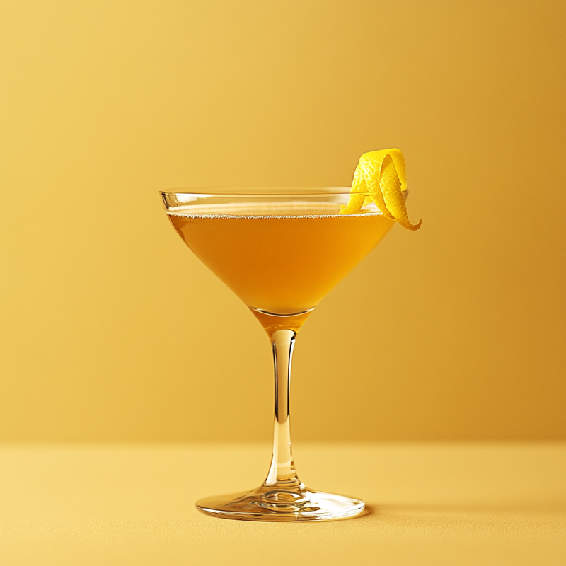 A photo of the Leap Year Martini cocktail containing Beefeater London Dry Gin, Grand Marnier, Martini & Rossi Rosso Sweet Vermouth, Freshly squeezed lemon juice in a Martini.