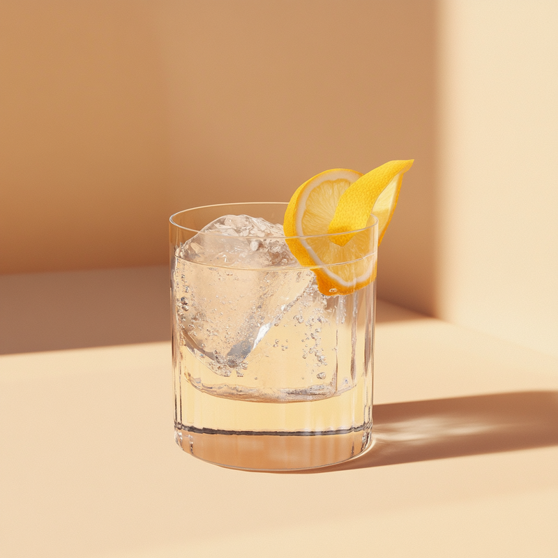 A photo of the Gentian Breeze cocktail containing Suze Aperitif, Tempus Fugit Kina L'Aero d'Or, Tonic water in a Rocks.