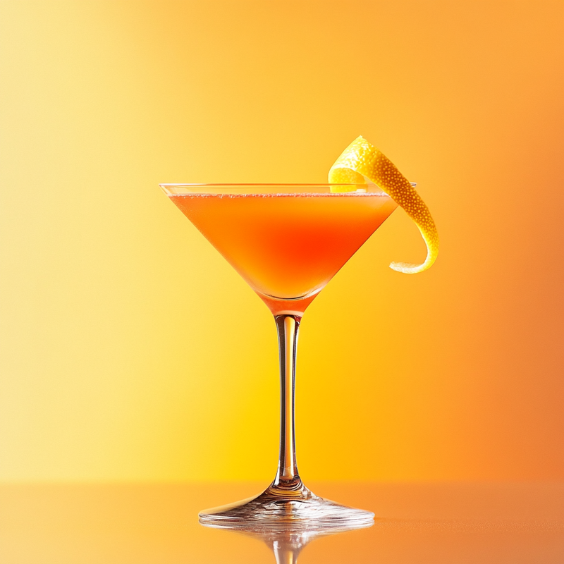 A photo of the Whiskey Daisy cocktail containing Savage & Cooke Cask Finished Bourbon, Giffard Triple Sec, Liber & Co. Real Grenadine, Freshly squeezed lemon juice in a Martini.
