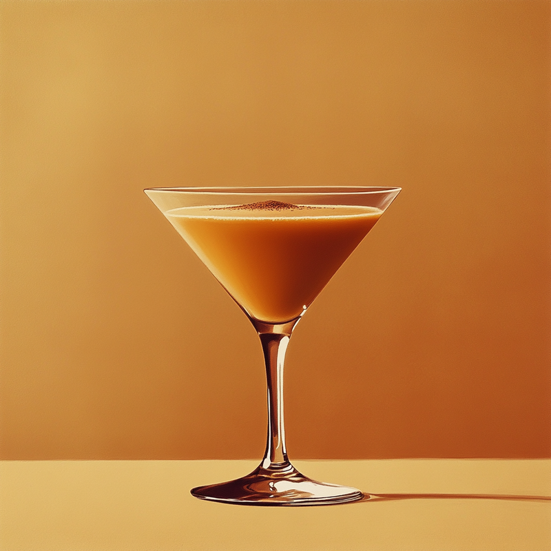 A photo of the Zoom cocktail containing Hennessy V.S. Cognac, Single cream / half-and-half, Runny honey, Milk in a Martini.