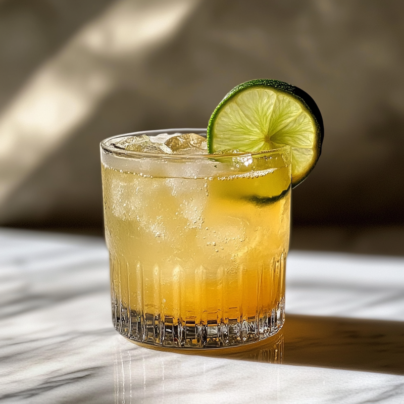 A photo of the Rum Citrus Swizzle cocktail containing Planteray 3 Stars White Rum, Don Q Oak Barrel Spiced Rum, Freshly squeezed lime juice, Freshly squeezed orange juice, Angostura Aromatic Bitters, Lemon-lime soda in a Collins.