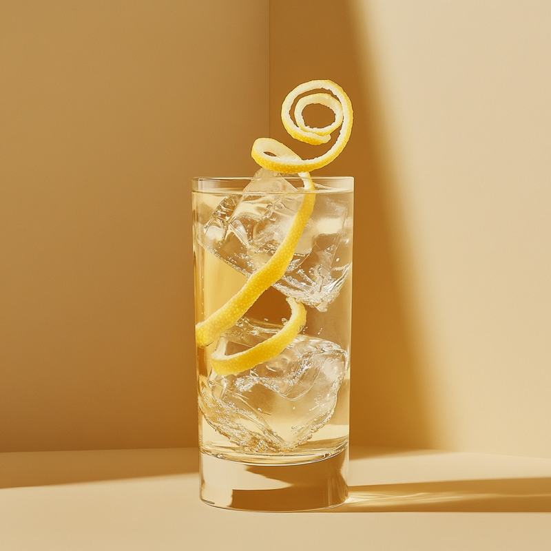 A photo of the Ginger Finito cocktail containing Valdespino Inocente Fino Sherry, Ginger ale in a Collins.