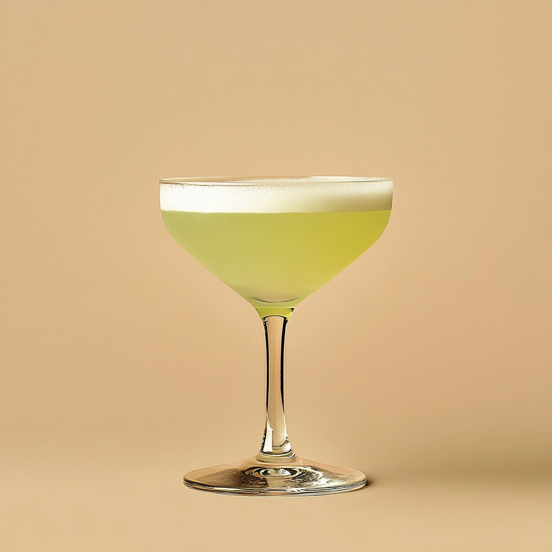 A photo of the Emerald Isle Daiquiri cocktail containing Planteray 3 Stars White Rum, Drambuie Liqueur, Chartreuse Green, Freshly squeezed lime juice, Vanilla sugar syrup in a Martini.
