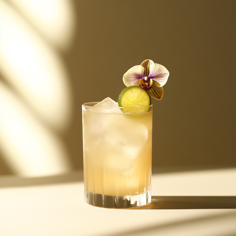 A photo of the Almond Breeze Collins cocktail containing Planteray 3 Stars White Rum, Giffard Orgeat Syrup, Freshly squeezed lime juice, Three Cents Ginger Beer, Goslings Black Seal Dark Rum in a Collins.