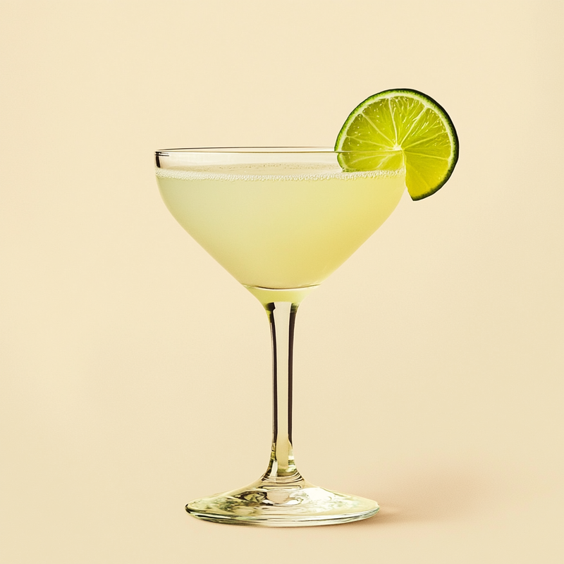 A photo of the Green Glacier Martini cocktail containing Wray & Nephew White Overproof Rum, Chartreuse Green, Freshly squeezed lime juice, John D. Taylor's Velvet Falernum, Chilled water (reduce if wet ice) in a Martini.