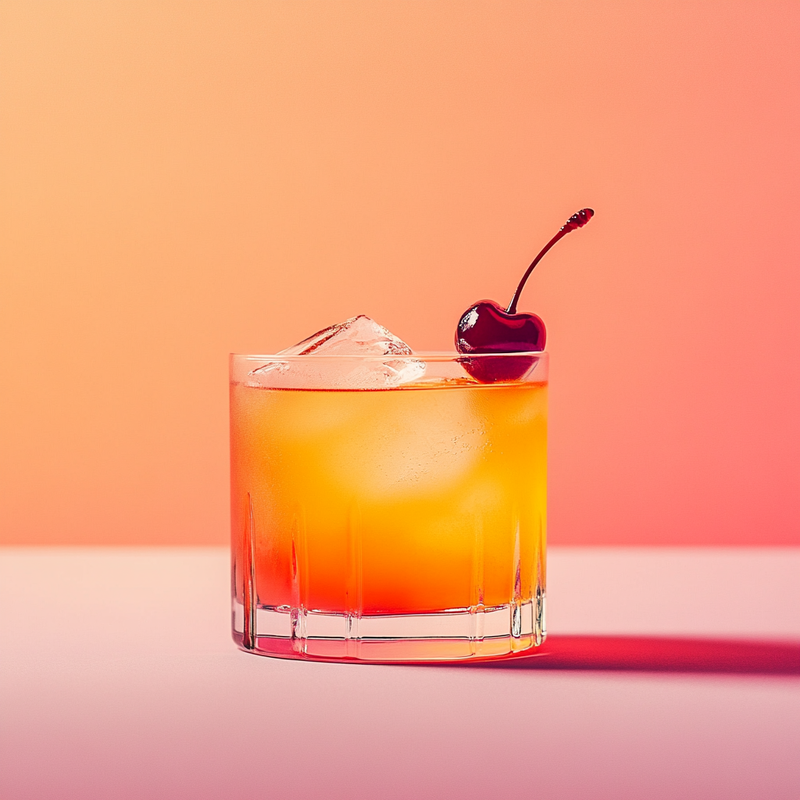 A photo of the Rum Swizzle Twizzle cocktail containing Smith & Cross Traditional Jamaica Rum, Giffard Triple Sec, Grand Marnier, Freshly squeezed lime juice, Club soda in a Old-Fashioned.