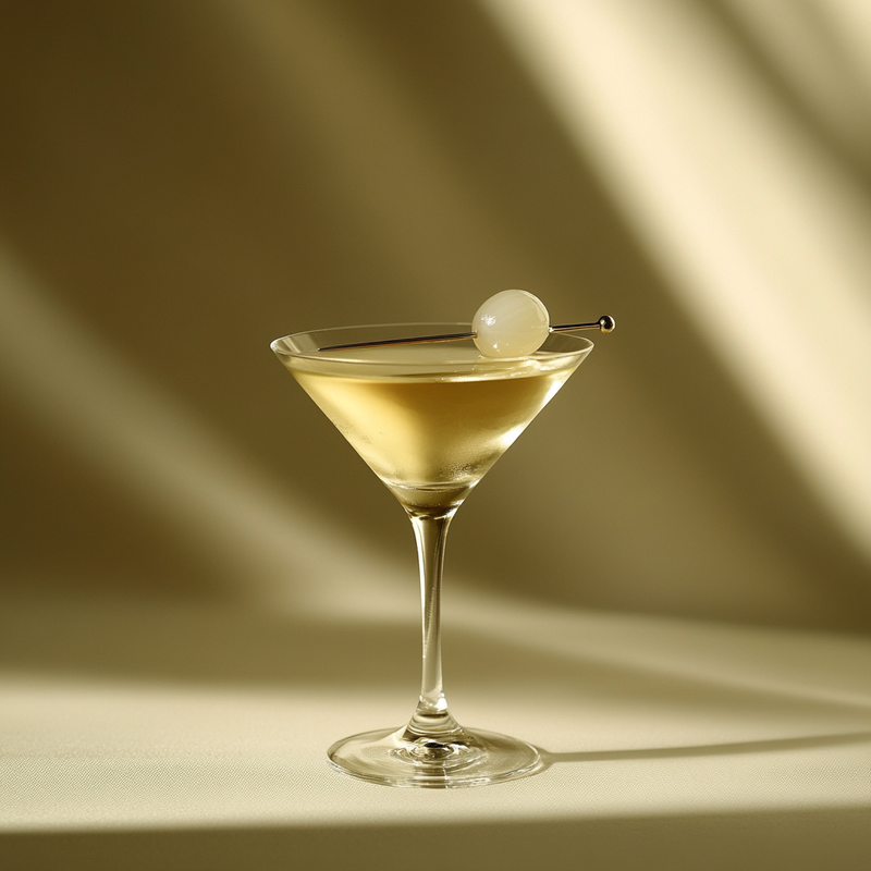 A photo of the Gibson Dry Martini cocktail containing Beefeater London Dry Gin, Noilly Prat Dry Vermouth in a Martini.