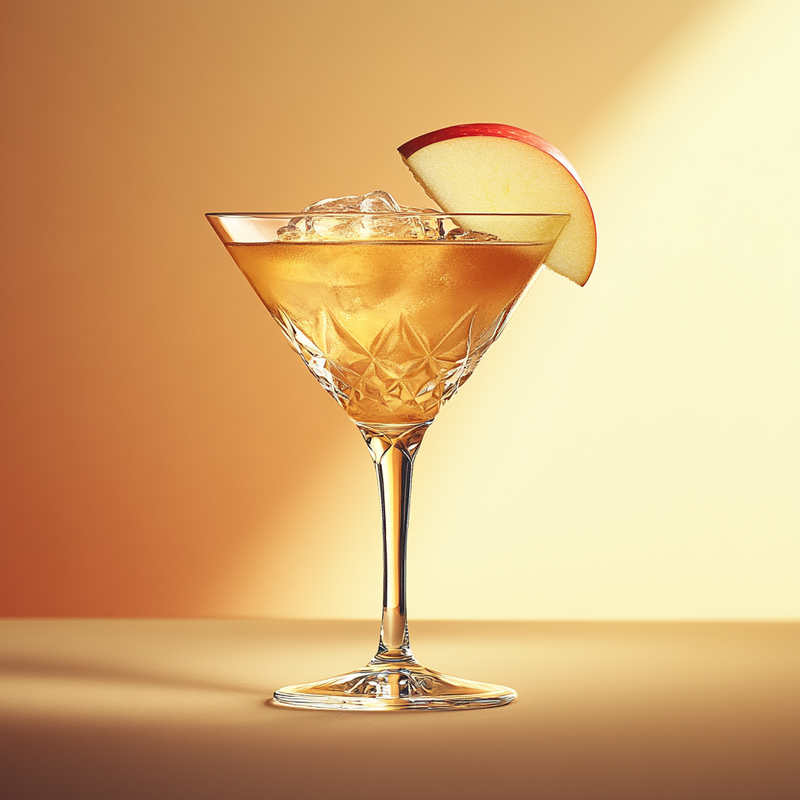 A photo of the Tartan Orchard Sling cocktail containing Compass Box Great King Street Artist's Blend Scotch, Chambord Liqueur, Giffard Abricot Du Roussillon, Galliano Autentico Liqueur, Pressed apple juice in a Sling.