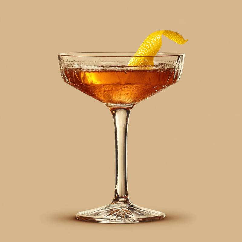 A photo of the Ancestor's Whisper cocktail containing Compass Box Great King Street Artist's Blend Scotch, Bénédictine D.O.M. Liqueur, Angostura Aromatic Bitters in a Coupe.