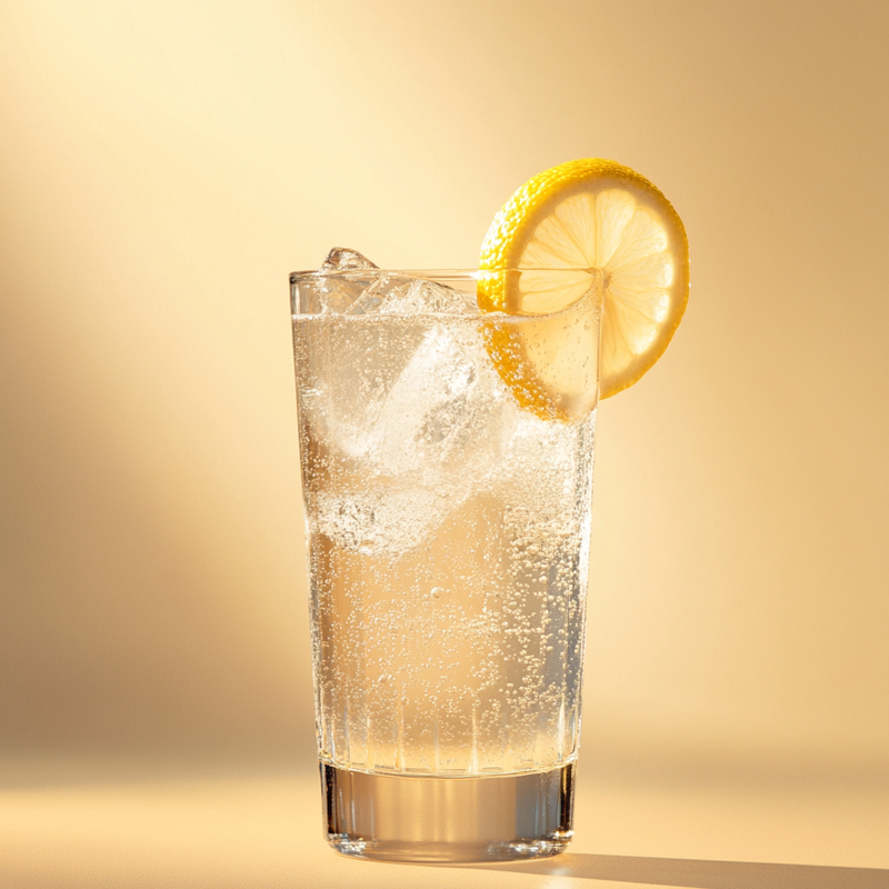 A photo of the Vodka Soda cocktail containing Ketel One Vodka, Club soda in a Collins.