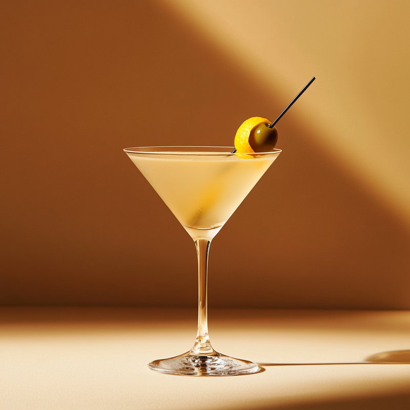 A photo of the Bradford Martini cocktail containing Beefeater London Dry Gin, Noilly Prat Dry Vermouth, Angostura Orange Bitters in a Martini.