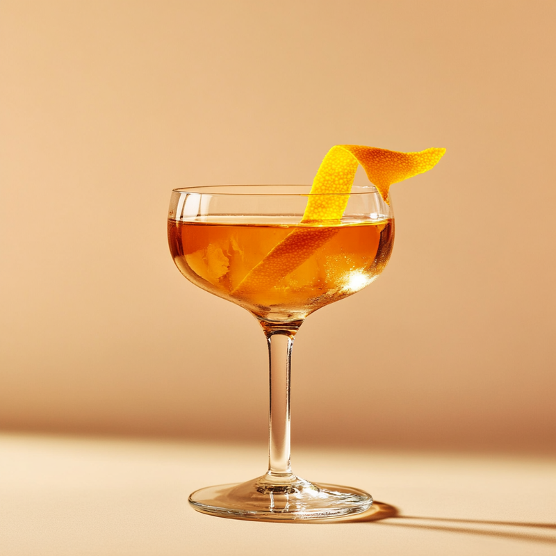 A photo of the Alberto Martini cocktail containing Beefeater London Dry Gin, Noilly Prat Dry Vermouth, Valdespino Inocente Fino Sherry, Giffard Triple Sec in a Coupe.