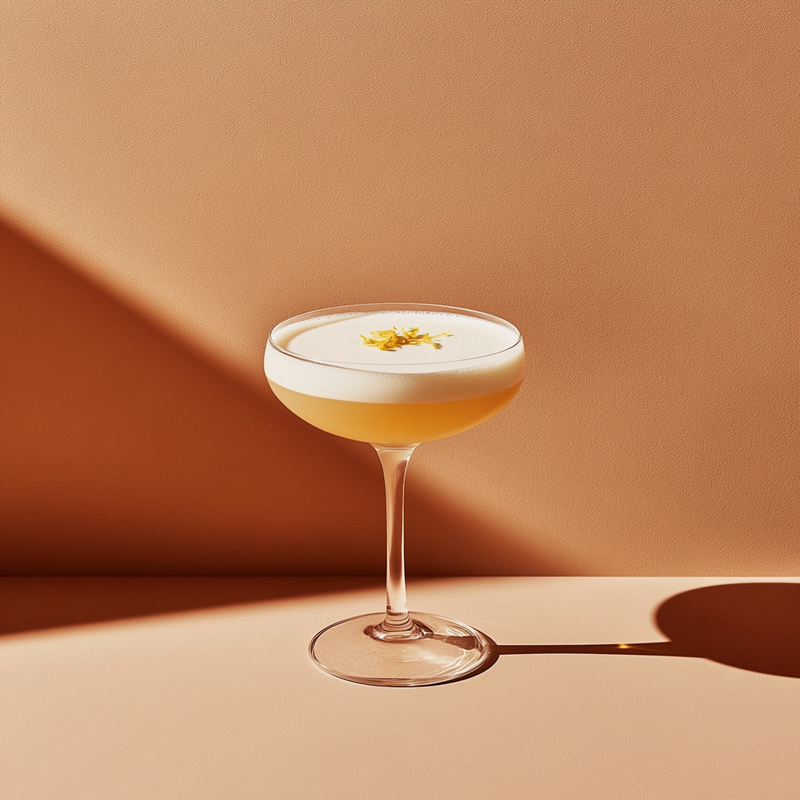 A photo of the Sun-Kissed Daiquiri cocktail containing Planteray 3 Stars White Rum, Pallini Limoncello, Noilly Prat Dry Vermouth, Luxardo Maraschino Liqueur, Fee Brothers Fee Foam Egg White Alternative in a Coupe.