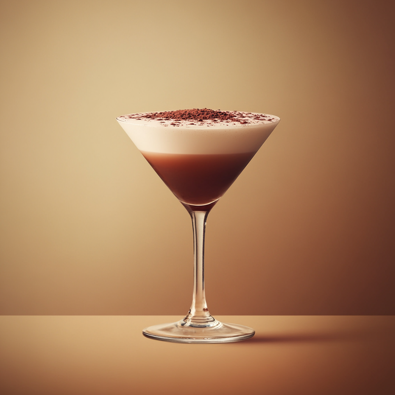 A photo of the Kretchma cocktail containing Ketel One Vodka, Marie Brizard Crème de Cacao White, Freshly squeezed lemon juice, Liber & Co. Real Grenadine in a Martini.