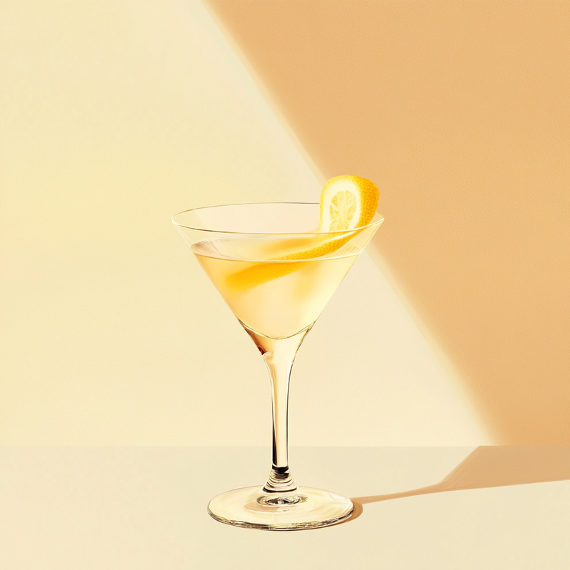 A photo of the White Cloister Martini cocktail containing Planteray 3 Stars White Rum, Martini & Rossi Rosso Sweet Vermouth, Bénédictine D.O.M. Liqueur, Freshly squeezed lemon juice, Chilled water (reduce if wet ice) in a Martini.