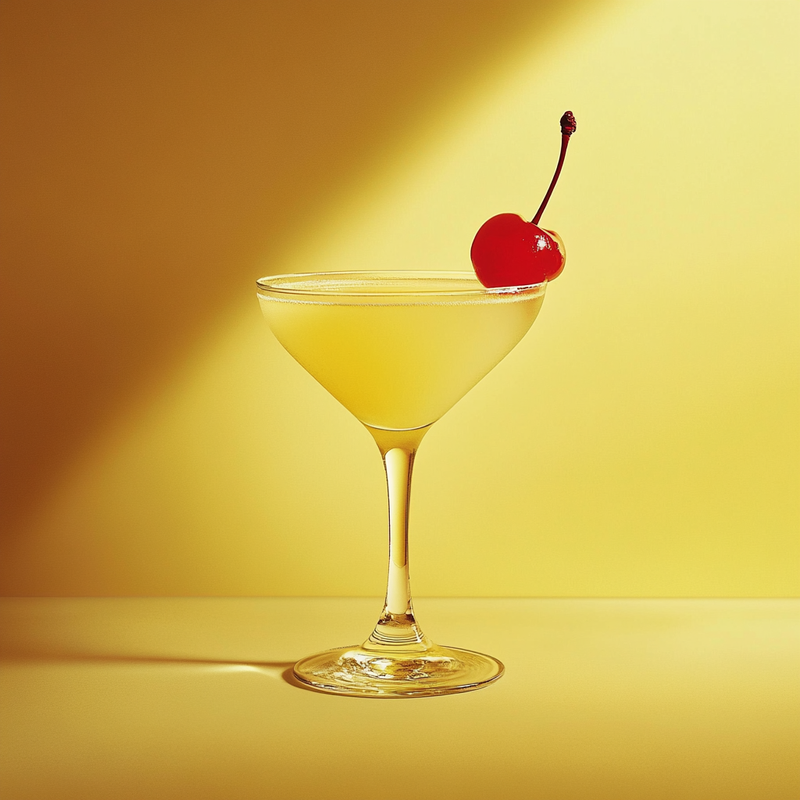 A photo of the Limoncello Lure cocktail containing Beefeater London Dry Gin, Chartreuse Yellow, Pallini Limoncello, Freshly squeezed lemon juice, Chilled water (reduce if wet ice) in a Martini.
