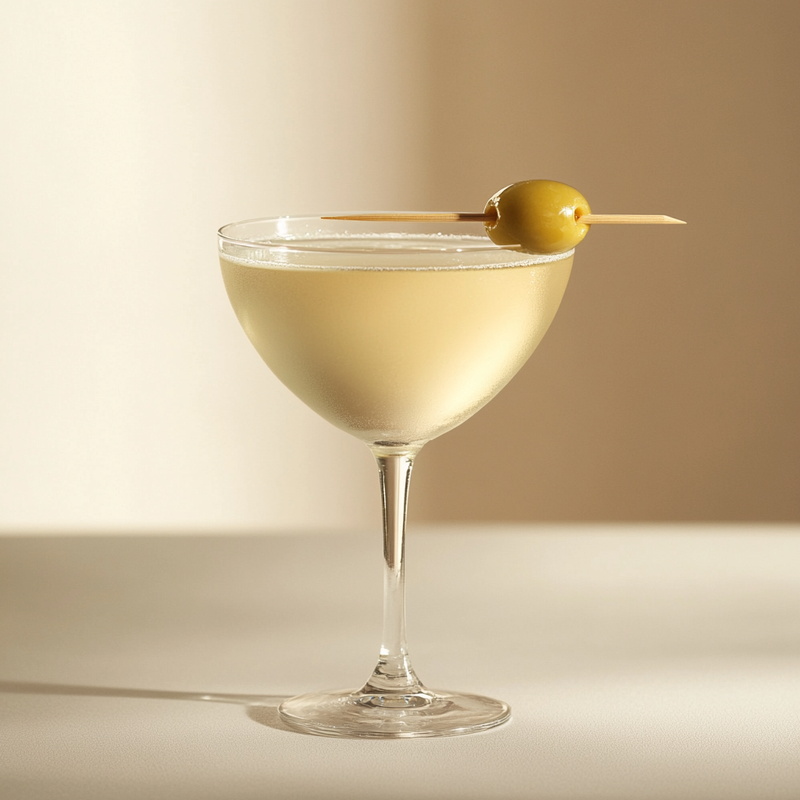 A photo of the Genteel Gin Martini cocktail containing Beefeater London Dry Gin, Noilly Prat Dry Vermouth in a Martini.