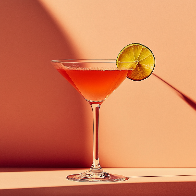 A photo of the Pink Daiquiri cocktail containing Planteray 3 Stars White Rum, Liber & Co. Real Grenadine, Luxardo Maraschino Liqueur, Freshly squeezed lime juice, Angostura Aromatic Bitters, Chilled water (reduce if wet ice) in a Martini.