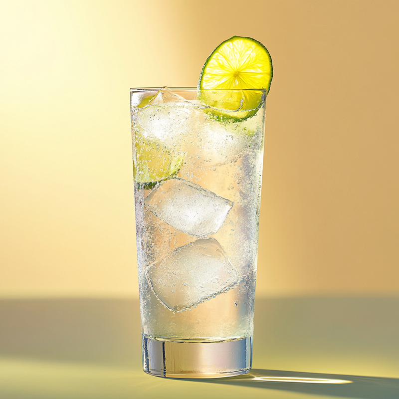 A photo of the Gin & Tonic cocktail containing Beefeater London Dry Gin, Tonic water in a Collins.