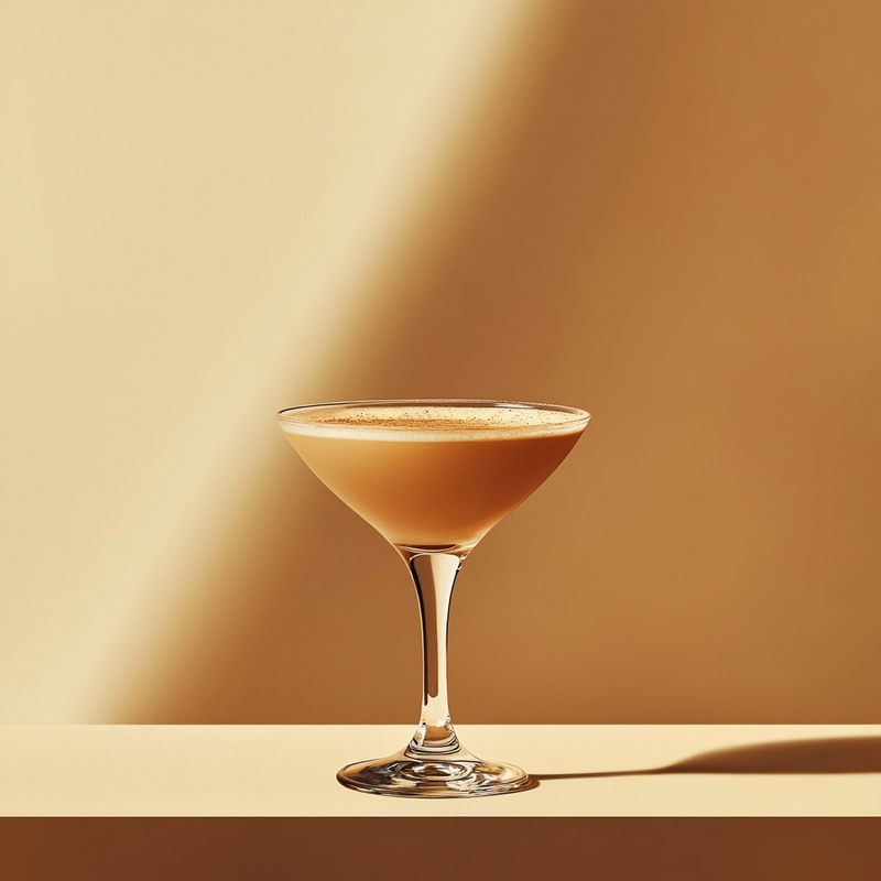 A photo of the Nutty Nightcap Martini cocktail containing Ketel One Vodka, Bailey's Irish Cream, Luxardo Amaretto di Saschira Liqueur, Mr Black Cold Brew Coffee Liqueur, Milk, Single cream / half-and-half in a Martini.