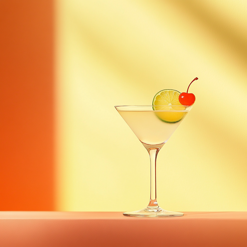 A photo of the Pendennis Cocktail cocktail containing Beefeater London Dry Gin, Giffard Abricot Du Roussillon, Freshly squeezed lime juice, Peychaud's Bitters, Chilled water (reduce if wet ice) in a Martini.