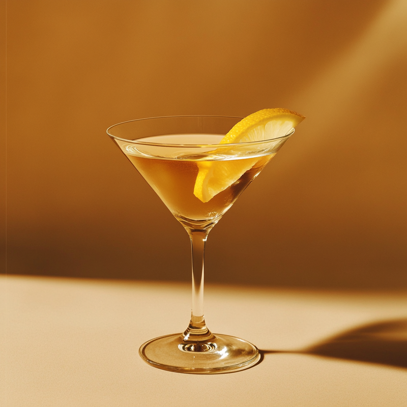 A photo of the Smoky Highland Martini cocktail containing Beefeater London Dry Gin, Ardbeg 10 Year Islay Single Malt Scotch, Lillet Blanc Aperitif in a Martini.
