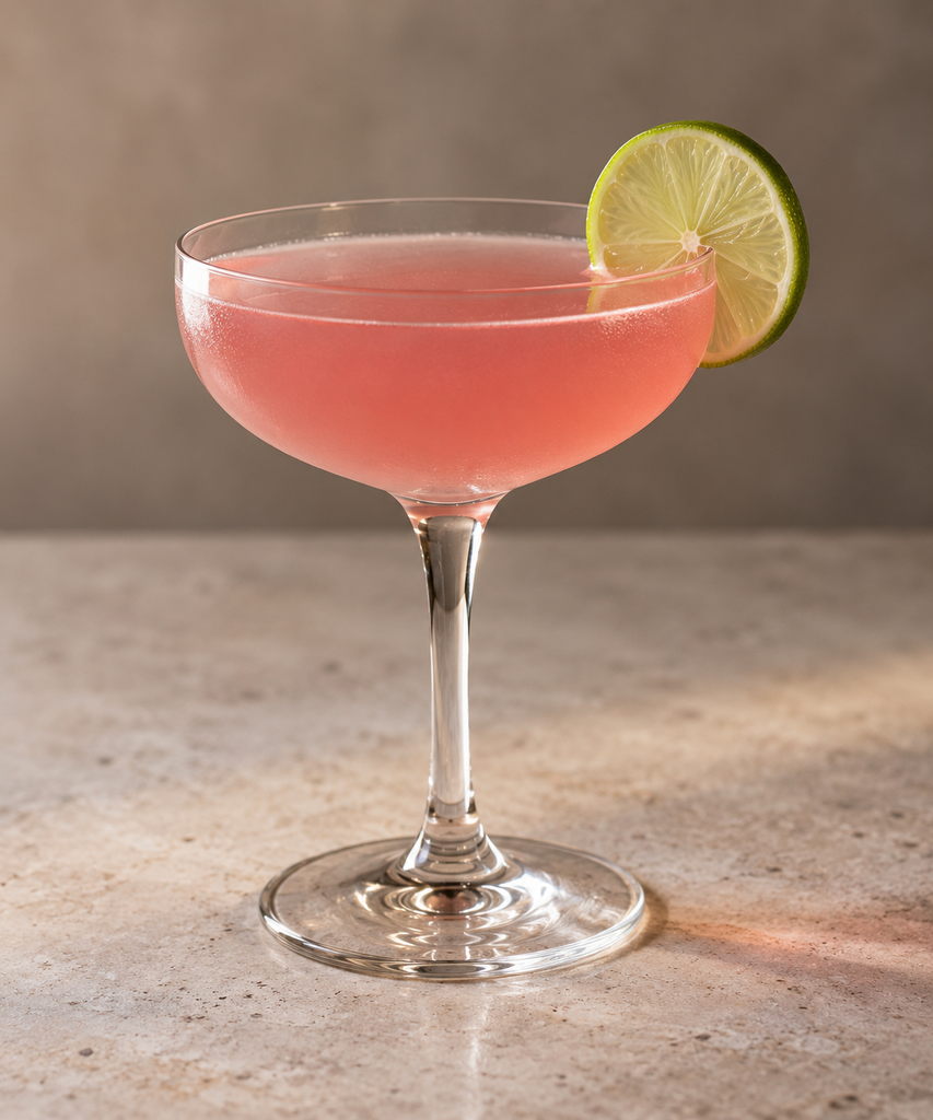 The Campground's Gimlet featuring Zirbenz Stone Pine Liqueur