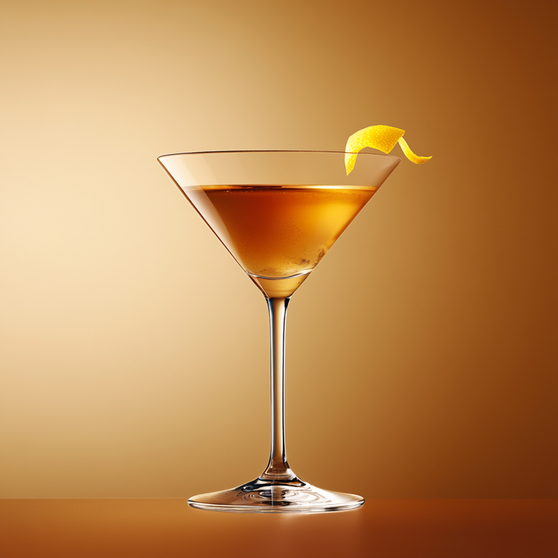 A photo of the East India House cocktail containing Hennessy V.S. Cognac, Appleton Estate 8 Year Old Reserve Rum, Giffard Triple Sec, Fresh pressed pineapple juice, Angostura Orange Bitters in a Martini.