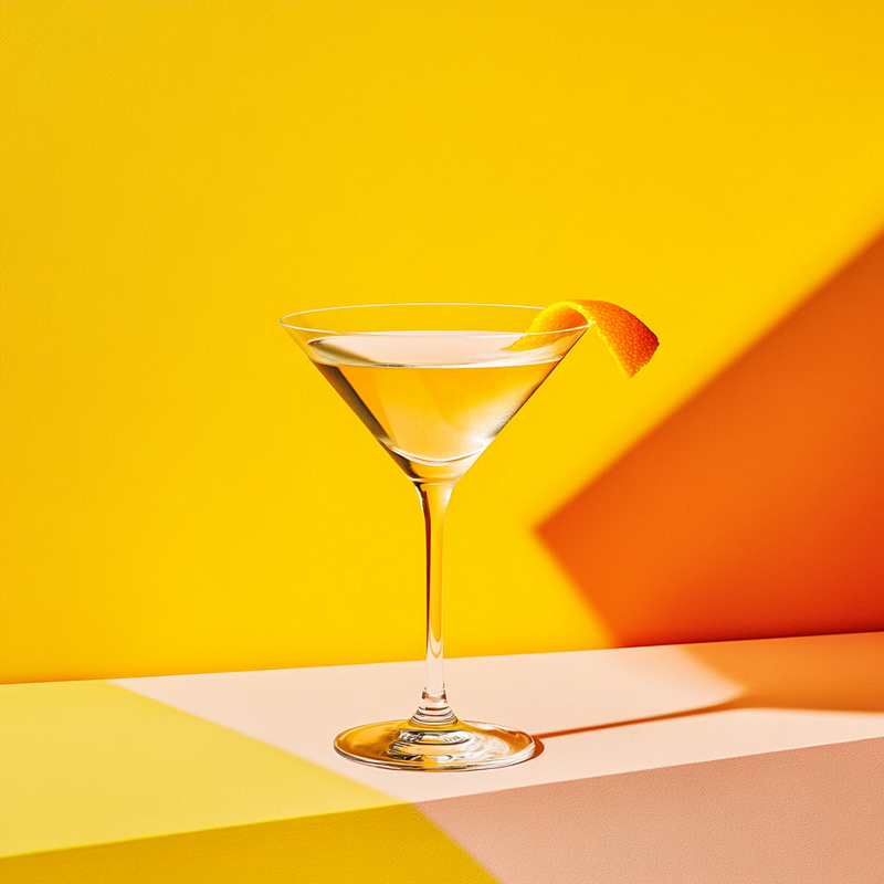 A photo of the Knickerbocker Martini cocktail containing Beefeater London Dry Gin, Noilly Prat Dry Vermouth, Martini & Rossi Rosso Sweet Vermouth in a Martini.