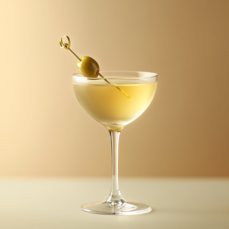 A photo of the Whispering Dry Martini cocktail containing Noilly Prat Dry Vermouth, Beefeater London Dry Gin in a Martini.
