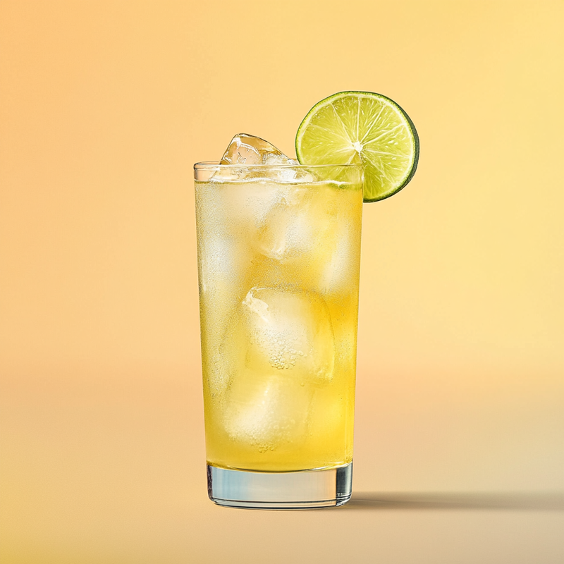 A photo of the TNT cocktail containing Milagro Reposado Tequila, Freshly squeezed lime juice, Tonic water in a Collins.