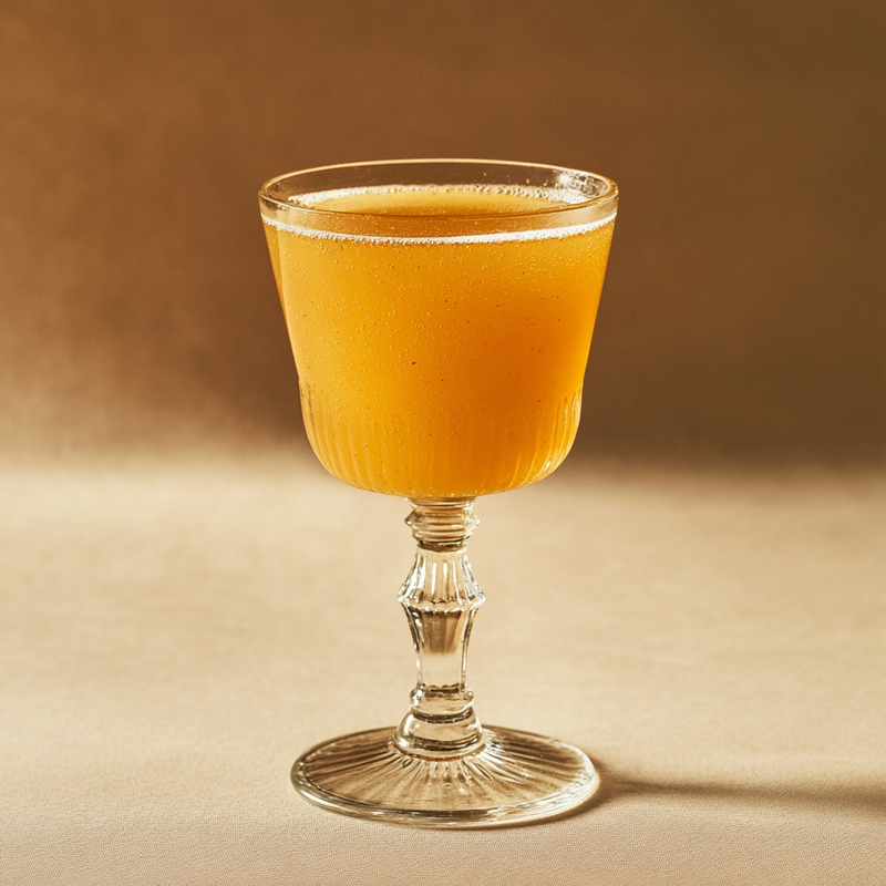 A photo of the Bishop cocktail containing Clove, Runny honey, Boiling water, Graham's 10 Year Old Aged Tawny Port, Freshly squeezed orange juice in a Toddy.