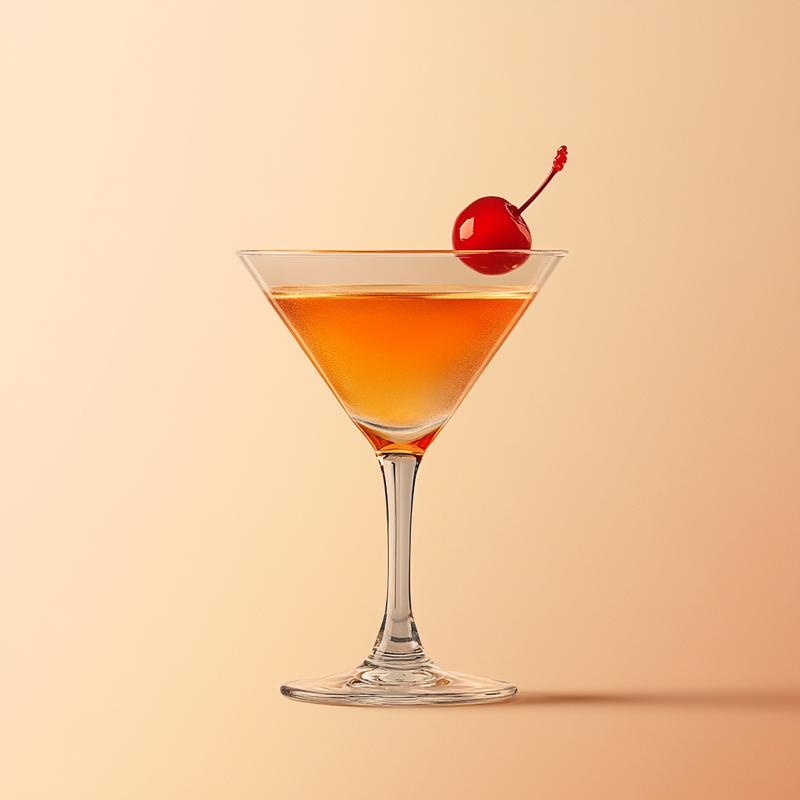 A photo of the Dublin Twilight cocktail containing Jameson Irish Whiskey, Giffard Triple Sec, Martini & Rossi Rosso Sweet Vermouth, Freshly squeezed lime juice in a Martini.