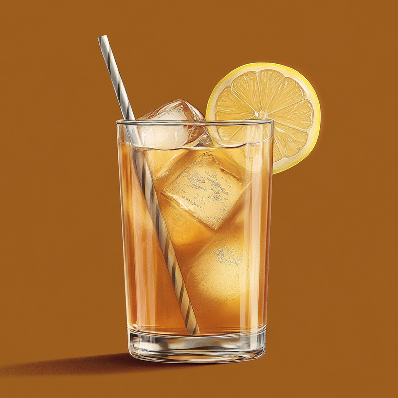 A photo of the Bourbon Buzzler cocktail containing Savage & Cooke Cask Finished Bourbon, Bénédictine D.O.M. Liqueur, Ginger ale in a Collins.