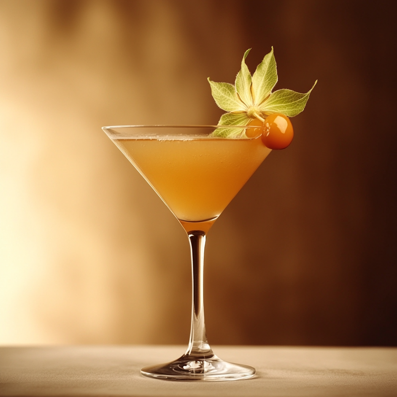 A photo of the Apple Spiced Daiquiri cocktail containing Clove, Planteray 3 Stars White Rum, Pressed apple juice, Freshly squeezed lime juice, Honey syrup in a Martini.