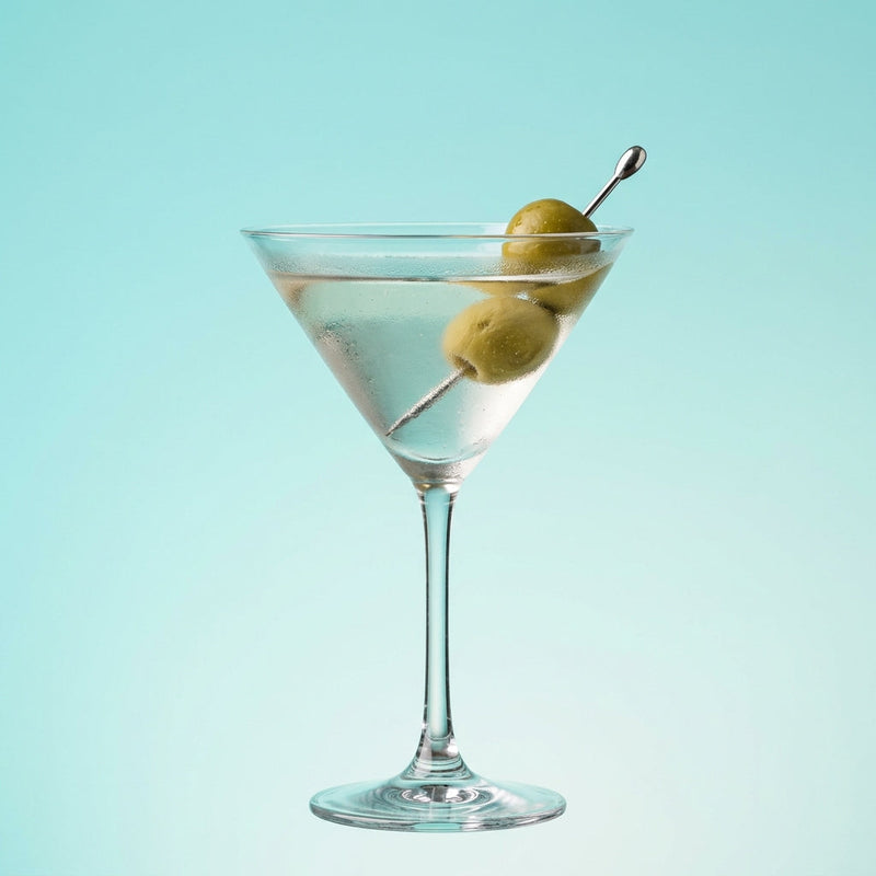 A photo of the The Sherry Martini cocktail containing Valdespino Inocente Fino Sherry, Noilly Prat Dry Vermouth, Giffard Sugar Cane Syrup (Sirop Sucre de Canne), Angostura Orange Bitters in a Martini.