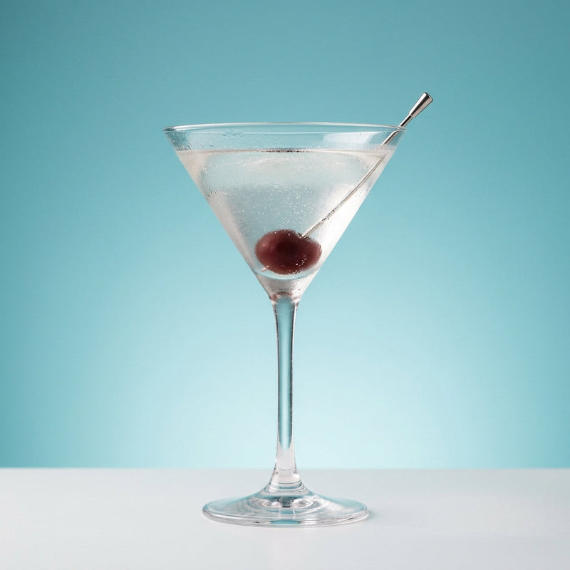 A photo of the Jack Dempsey cocktail containing Planteray 3 Stars White Rum, Beefeater London Dry Gin, Freshly squeezed lemon juice, Giffard Sugar Cane Syrup (Sirop Sucre de Canne), Chilled water (reduce if wet ice) in a Martini.