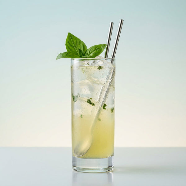 Basil Lemon Vodka Tonic