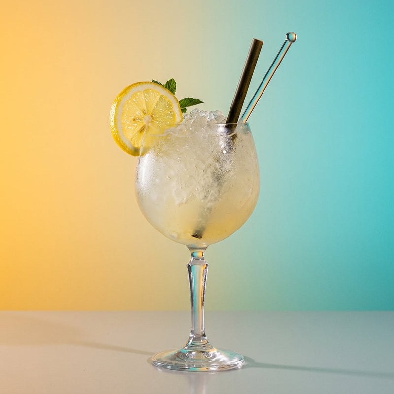 A photo of the Gin Fix cocktail containing Beefeater London Dry Gin, Freshly squeezed lemon juice, Giffard Sugar Cane Syrup (Sirop Sucre de Canne) in a Goblet.