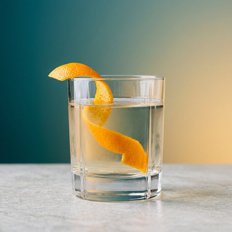 A photo of the The Parisian Fog cocktail containing Pernod Absinthe, Beefeater London Dry Gin, Noilly Prat Dry Vermouth, St-Germain Elderflower Liqueur in a Old-Fashioned.