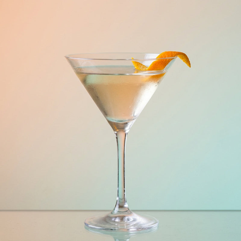 A photo of the Larchmont cocktail containing Planteray 3 Stars White Rum, Grand Marnier, Freshly squeezed lime juice, Giffard Sugar Cane Syrup (Sirop Sucre de Canne), Chilled water (reduce if wet ice) in a Martini.