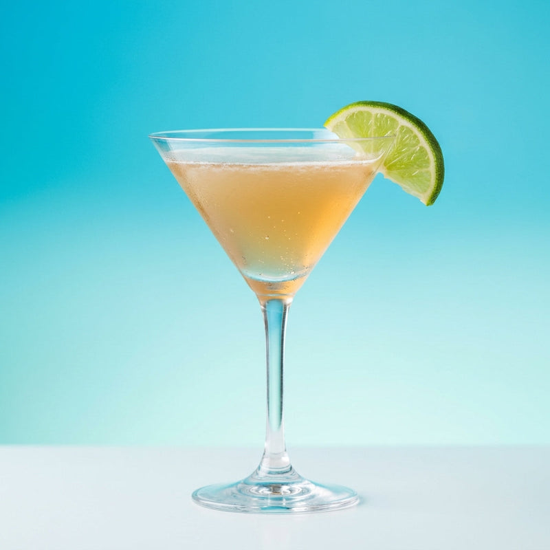 A photo of the Daiquiri No.1 natural cocktail containing Appleton Estate 8 Year Old Reserve Rum, Freshly squeezed lime juice, Giffard Sugar Cane Syrup (Sirop Sucre de Canne), Chilled water (reduce if wet ice) in a Martini.