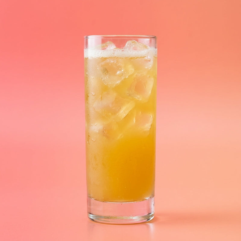 A photo of the Tropical Sunrise Collins cocktail containing Planteray 3 Stars White Rum, Giffard Abricot Du Roussillon, Galliano Autentico Liqueur, Fresh pressed pineapple juice, Freshly squeezed lemon juice in a Collins.